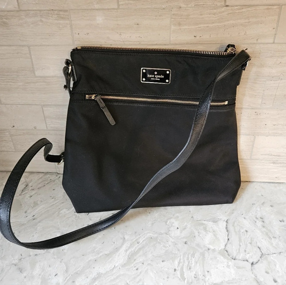 Kate Spade York Blake Avenue Keisha Black Nylon Crossbody Bag - Picture 2 of 9
